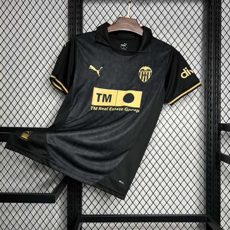 CAMISA DO VALENCIA 24/25 PRETO EDIÇÃO ESPECIAL