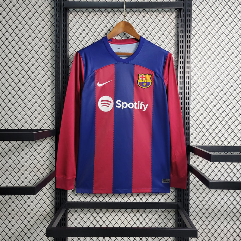 CAMISA MANGA LONGA DO BARCELONA 23/24 TRADICIONAL