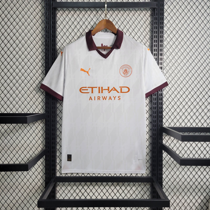 CAMISA DO MANCHESTER CITY 23/24 BRANCO EDIÇÃO ESPECIAL