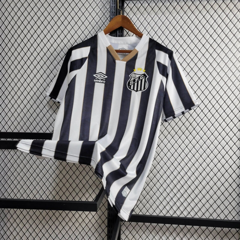 CAMISA DO SANTOS  24/25 BRANCO E PRETO