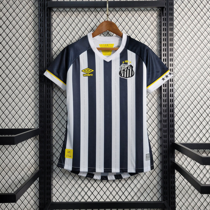 CAMISA FEMININA DO BOTAFOGO 23/24 PRETO E BRANCO