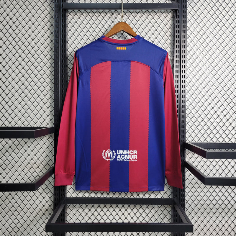 CAMISA MANGA LONGA DO BARCELONA 23/24 TRADICIONAL