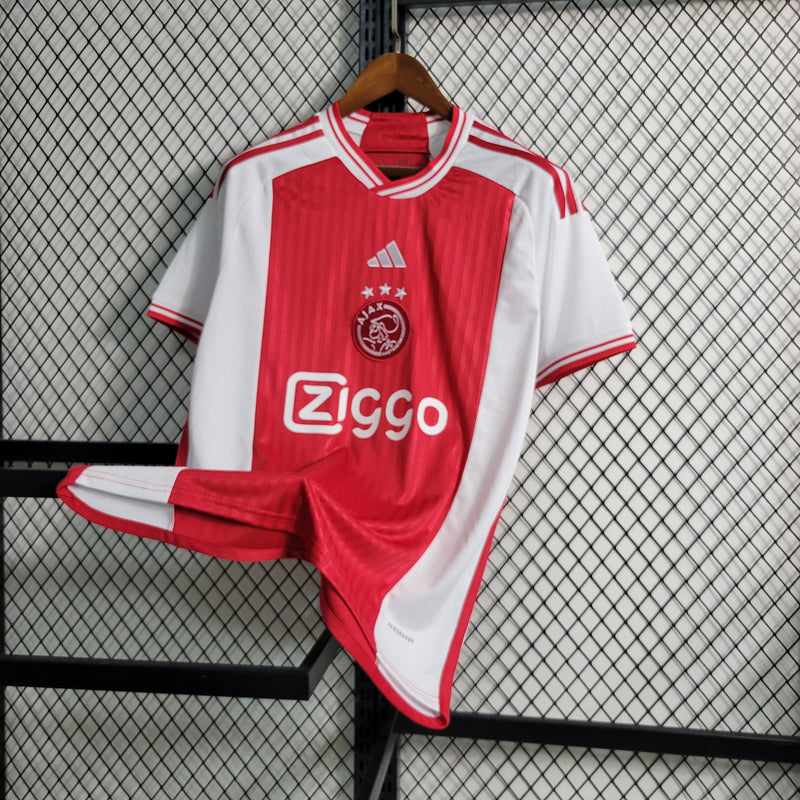 CAMISA DO AJAX 23/24 VERMELHO E BRANCO